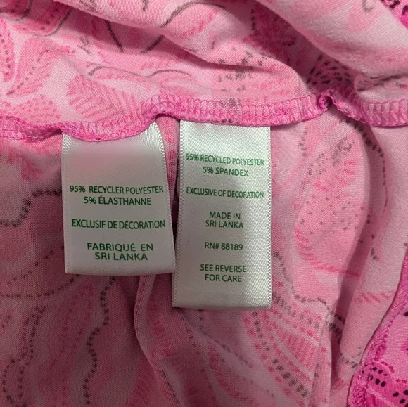Lilly Pulitzer Pajama- Cerise Pink Pinkie Promises XXL - Picture 8 of 9